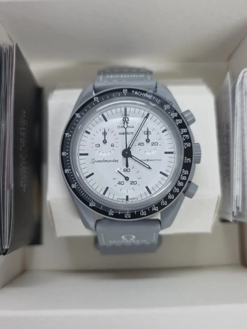 Swatch x Omega BIOCERAMIC MoonSwatch 1965 Gray White SO33M106
